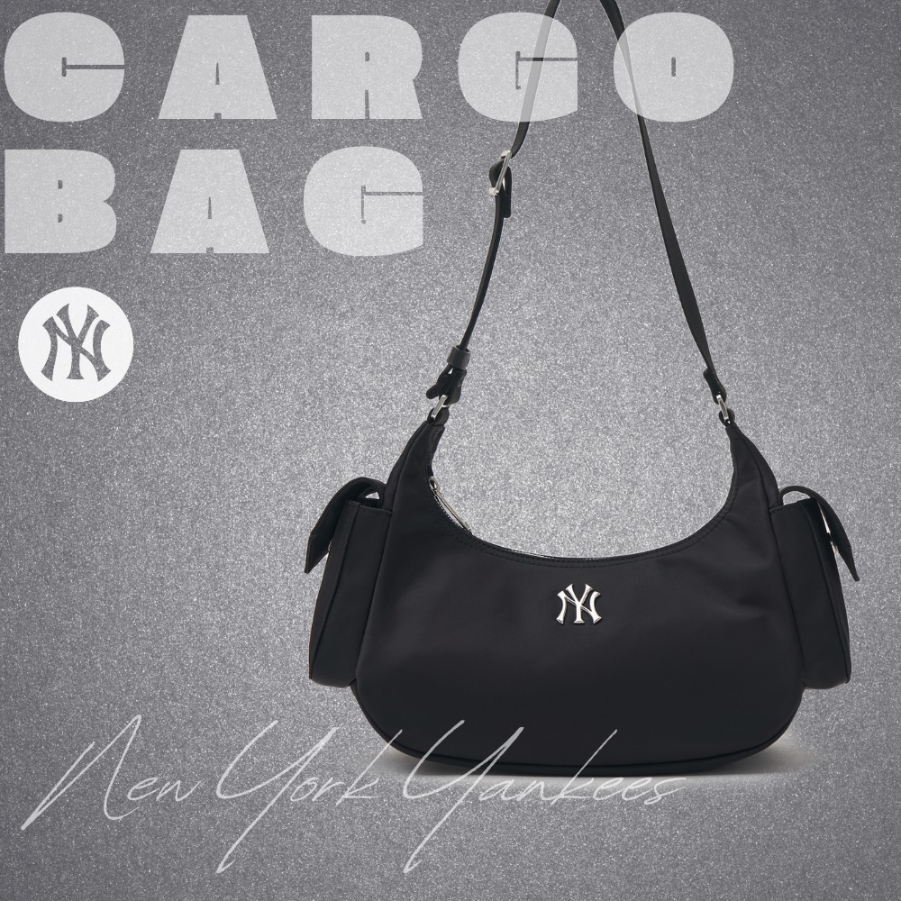 Túi MLB Korea Nylon Cargo Bag New York Yankees Black
