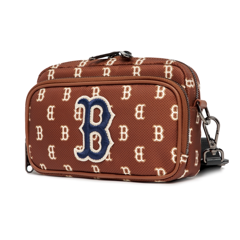 Túi MLB Korea Monogram Mini Crossbody Boston Red Sox D.Brown