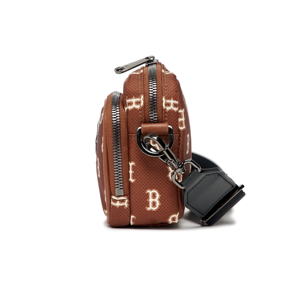 Túi MLB Korea Monogram Mini Crossbody Boston Red Sox D.Brown