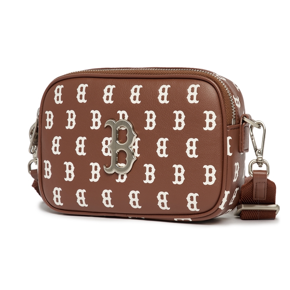 Túi MLB Classic Monogram PU Emboss Mini Crossbody Boston Red Sox D.Brown