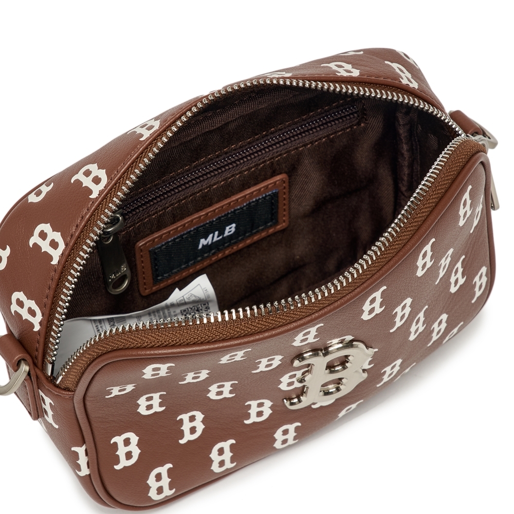 Túi MLB Classic Monogram PU Emboss Mini Crossbody Boston Red Sox D.Brown