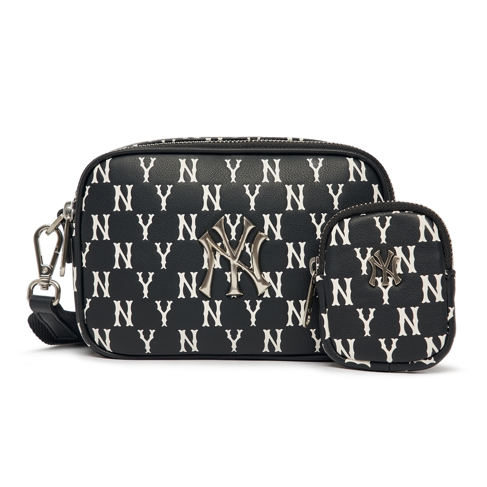 Túi MLB Classic Monogram PU Emboss Mini Crossbody New York Yankees Black