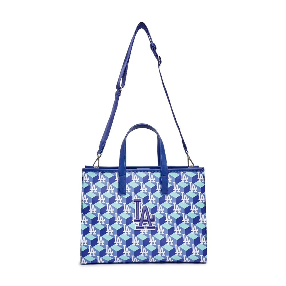 Túi MLB Cube Monogram Medium Tote Bag LA Dodgers Blue