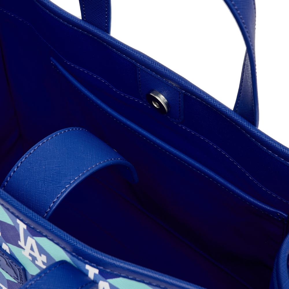 Túi MLB Cube Monogram Medium Tote Bag LA Dodgers Blue