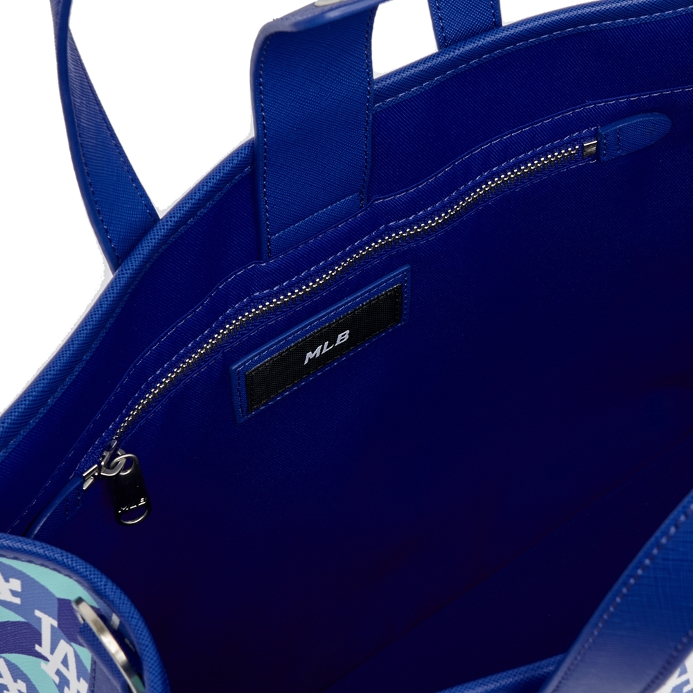 Túi MLB Cube Monogram Medium Tote Bag LA Dodgers Blue