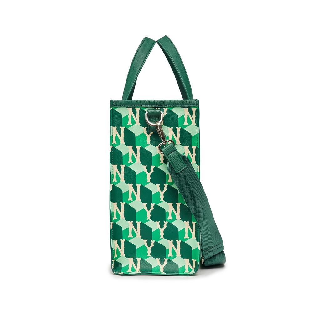 Túi MLB Cube Monogram Medium Tote Bag New York Yankees D.Green