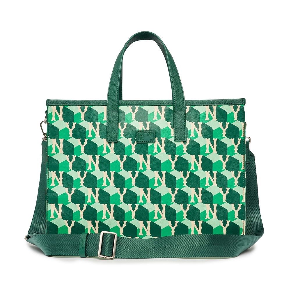 Túi MLB Cube Monogram Medium Tote Bag New York Yankees D.Green