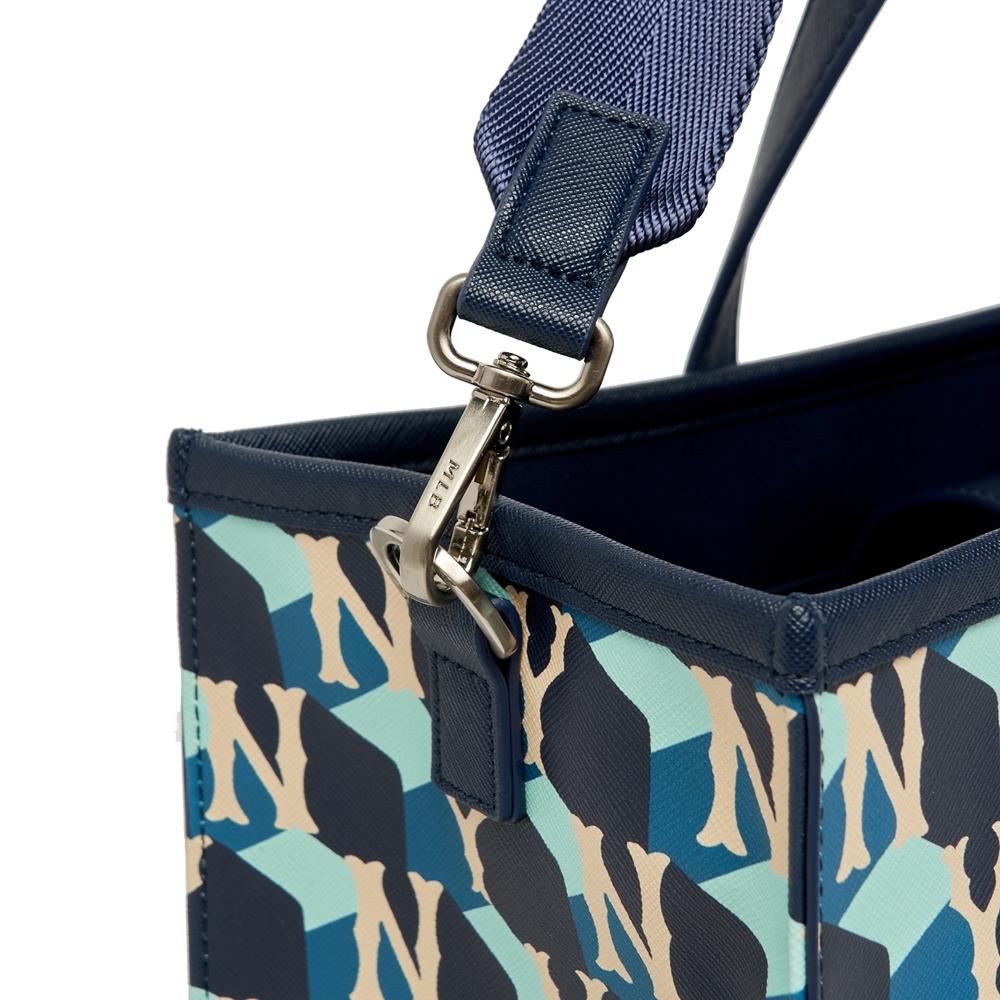 Túi MLB Cube Monogram Medium Tote Bag New York Yankees D.Navy