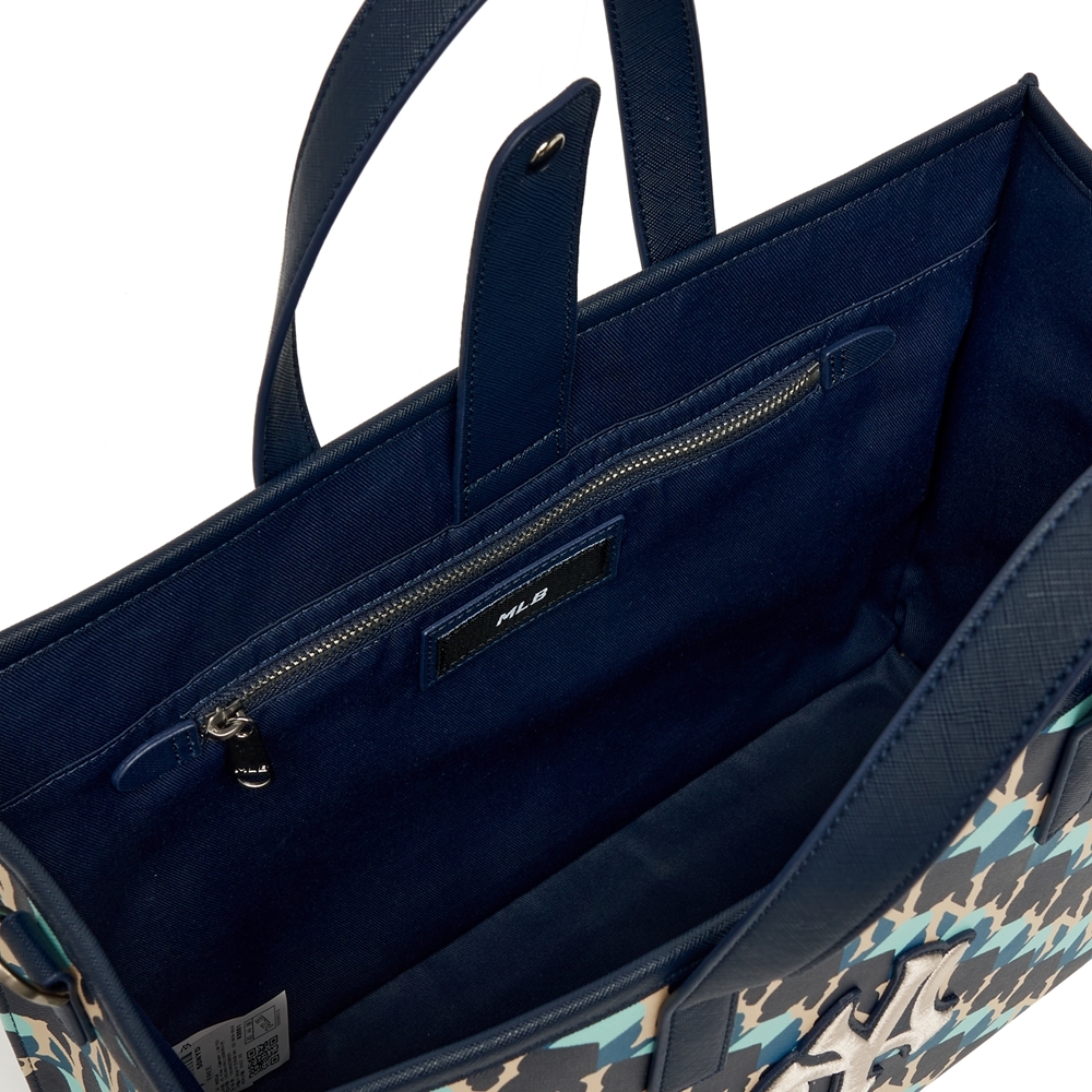 Túi MLB Cube Monogram Medium Tote Bag New York Yankees D.Navy