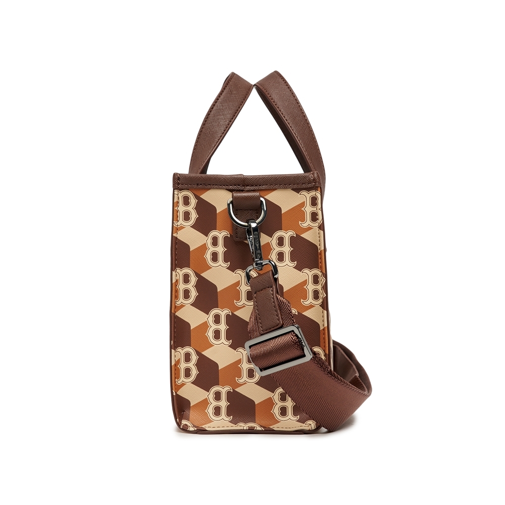 Túi MLB Cube Monogram Small Tote Bag Boston Red Sox D.Brown