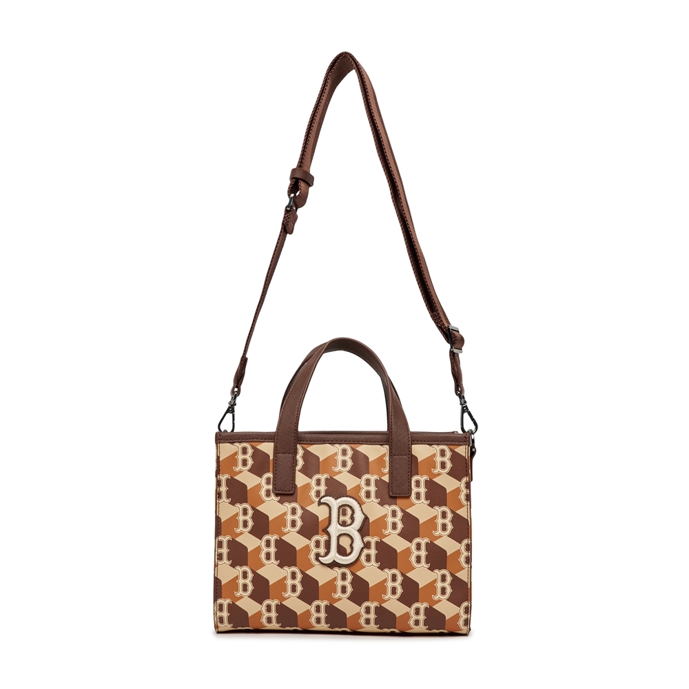 Túi MLB Cube Monogram Small Tote Bag Boston Red Sox D.Brown