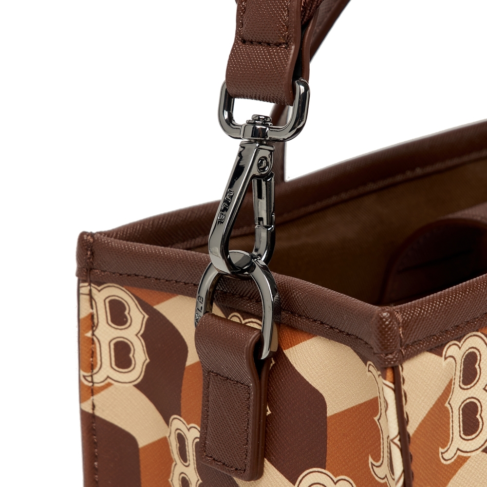 Túi MLB Cube Monogram Small Tote Bag Boston Red Sox D.Brown