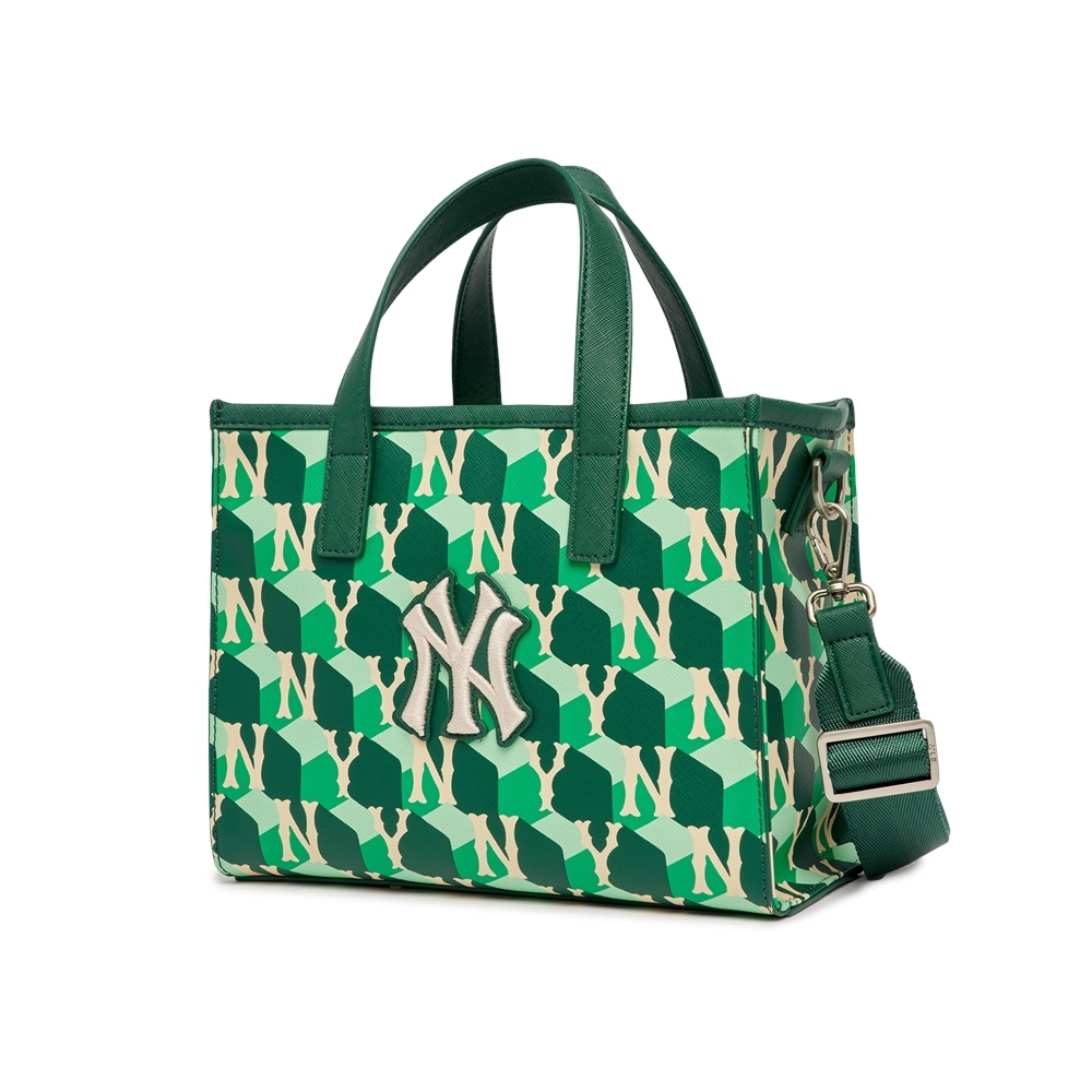 Túi MLB Cube Monogram Small Tote Bag New York Yankees D.Green