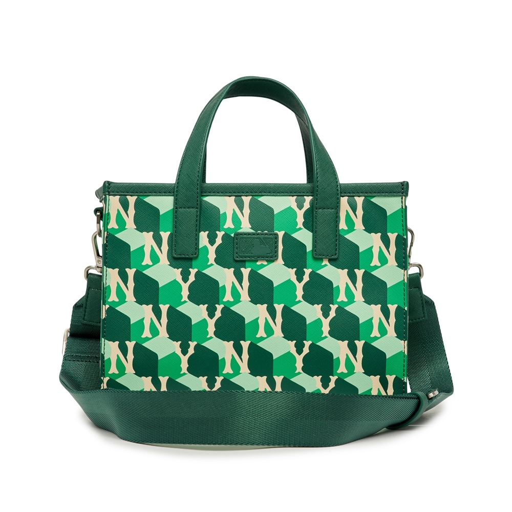 Túi MLB Cube Monogram Small Tote Bag New York Yankees D.Green
