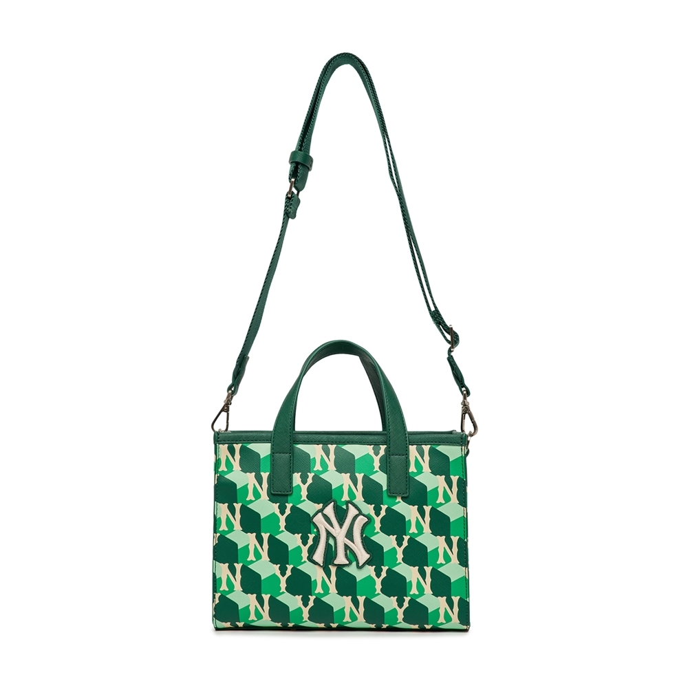 Túi MLB Cube Monogram Small Tote Bag New York Yankees D.Green