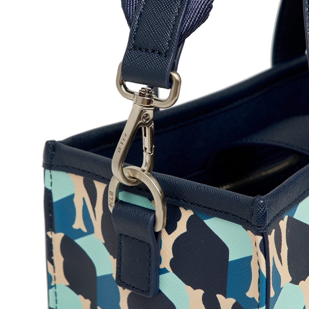 Túi MLB Cube Monogram Small Tote Bag New York Yankees D.Navy