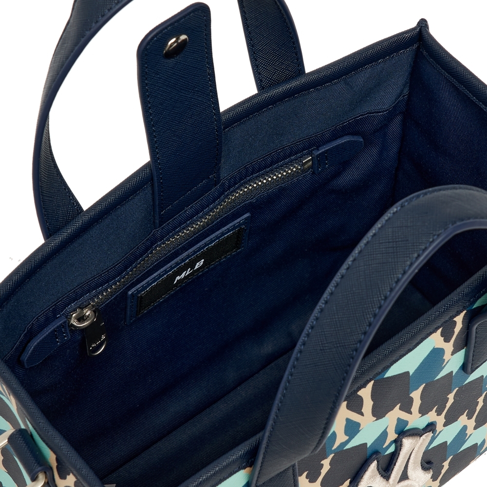 Túi MLB Cube Monogram Small Tote Bag New York Yankees D.Navy