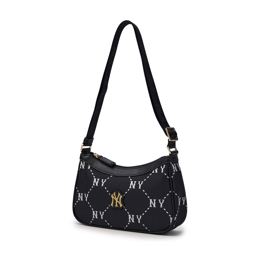 Túi MLB [KIDS] Dia Mono JQD Mini Hobo Bag New York Yankees Black