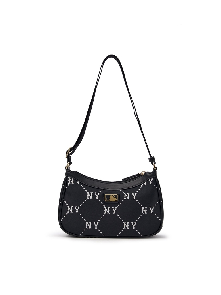 Túi MLB [KIDS] Dia Mono JQD Mini Hobo Bag New York Yankees Black