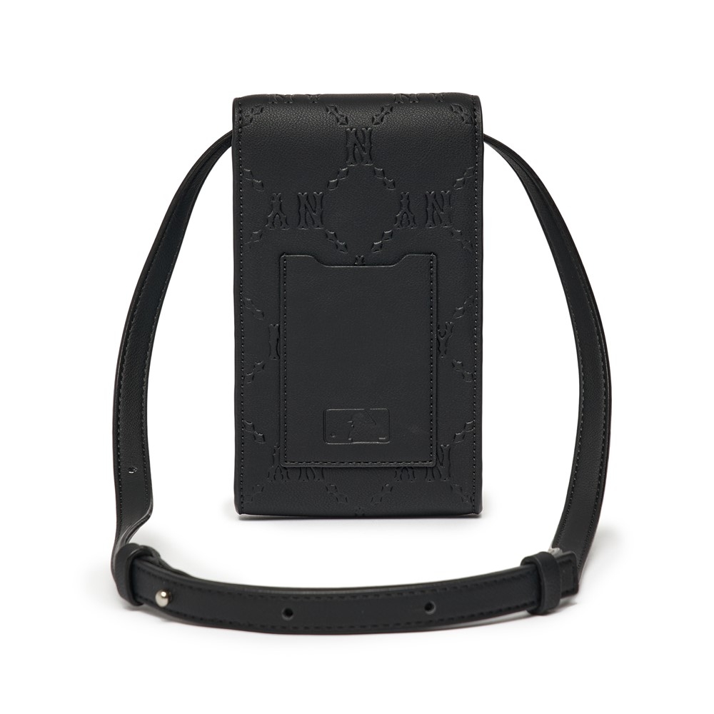 Túi MLB Dia Monogram Embo Phone Pouch New York Yankees Black