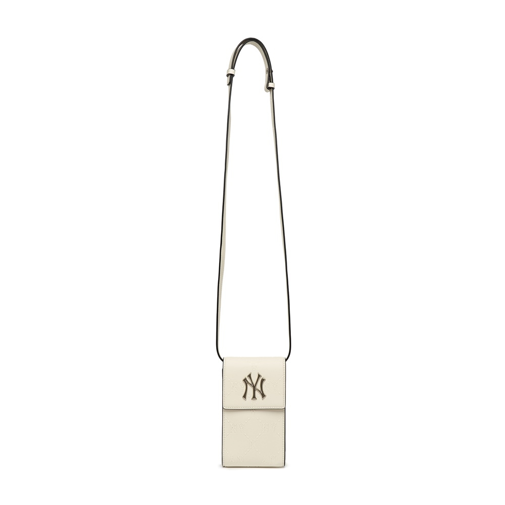 Túi MLB Dia Monogram Embo Phone Pouch New York Yankees Cream