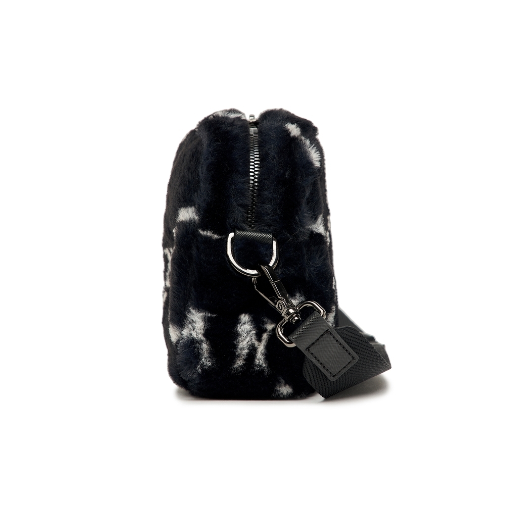 Túi MLB Diamond Monogram Fur Crossbody Bag New York Yankees Black