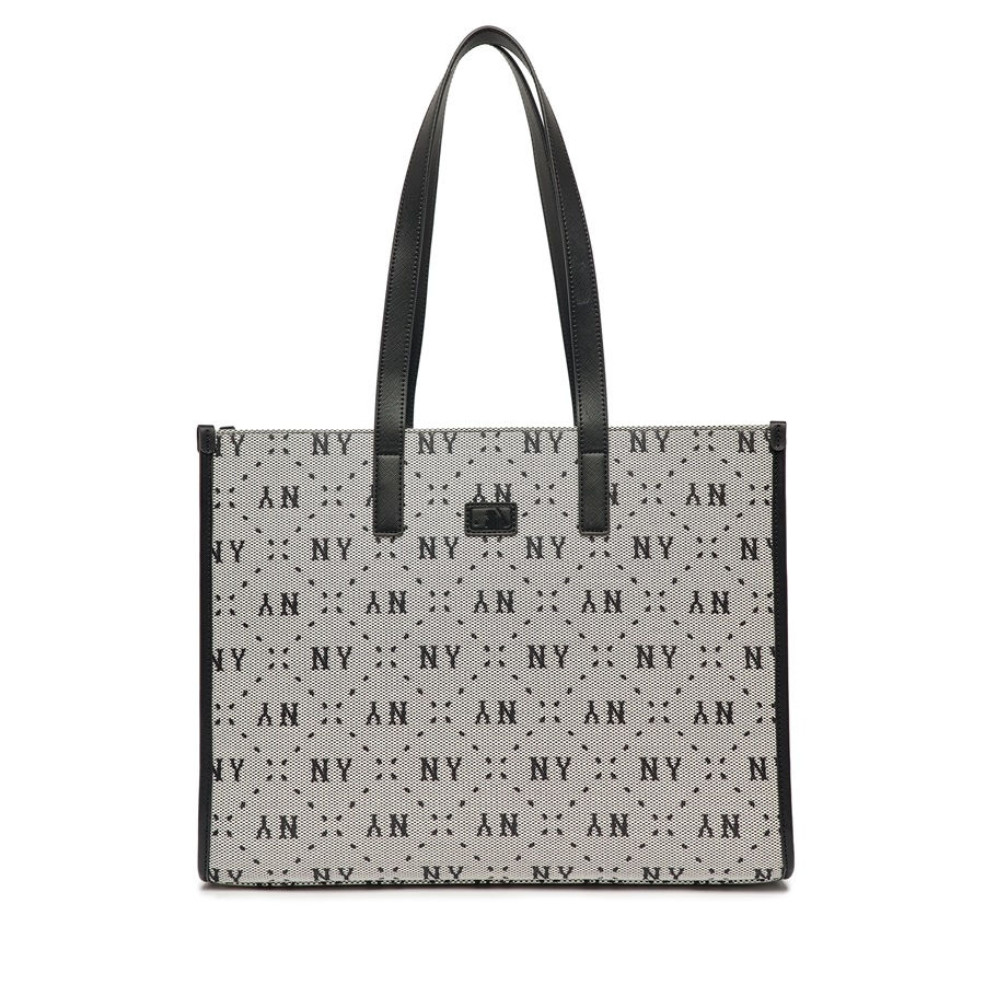 Túi MLB Diamond Monogram Jacquard Large Tote Bag New York Yankees Black