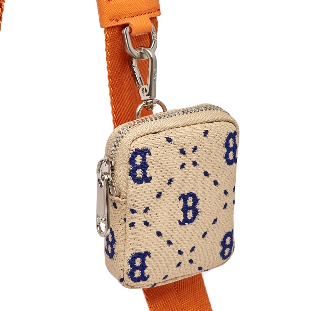 Túi MLB Korea Diamond Monogram Jacquard Mini Crossbody Boston Red Sox L.Sand
