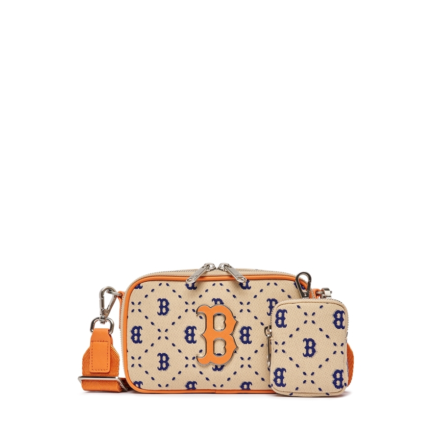 Túi MLB Diamond Monogram Jacquard Mini Crossbody Bag Boston Red Sox L.Sand