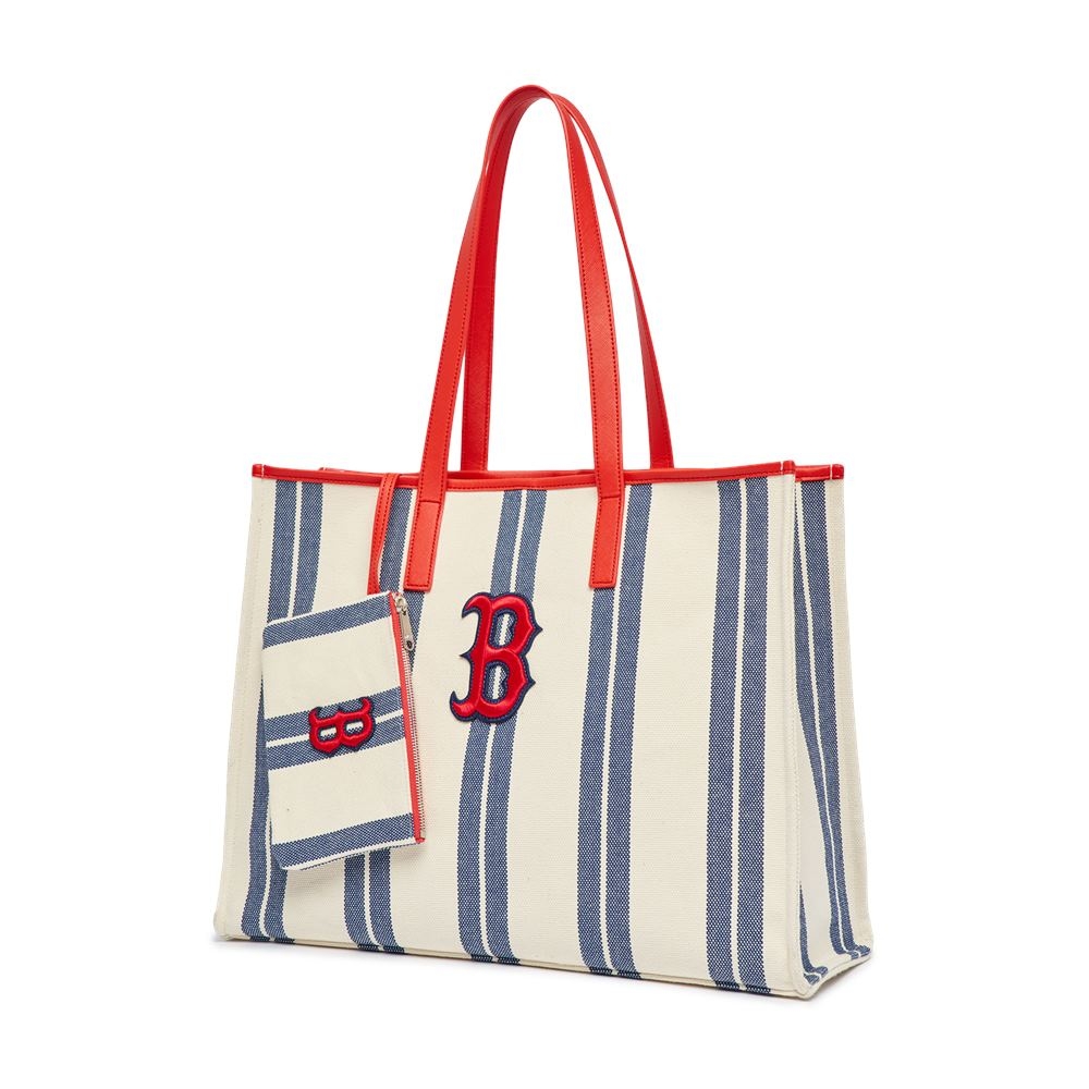 Túi MLB Ethnic Stripe Tote Bag Boston Red Sox L.Navy