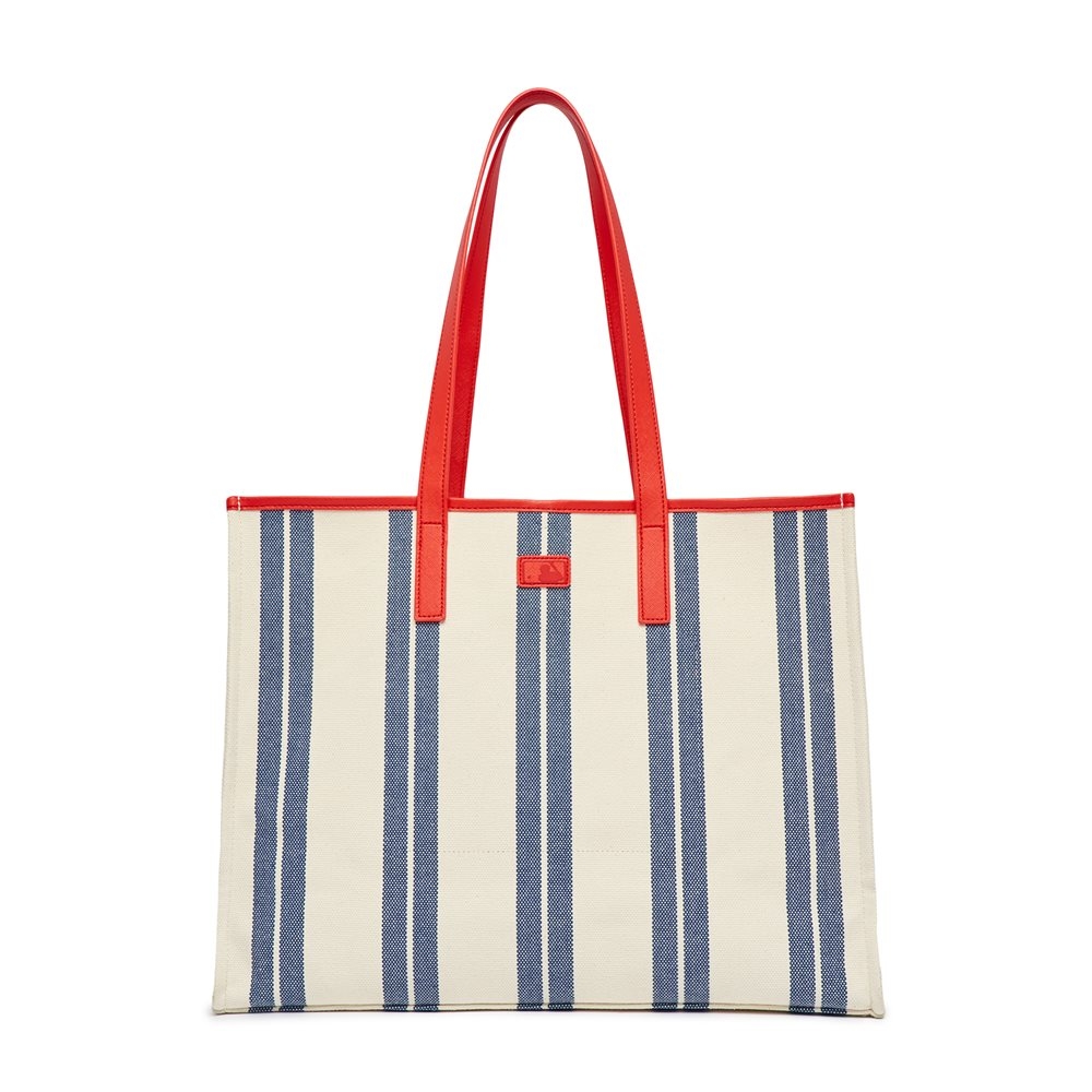 Túi MLB Ethnic Stripe Tote Bag Boston Red Sox L.Navy
