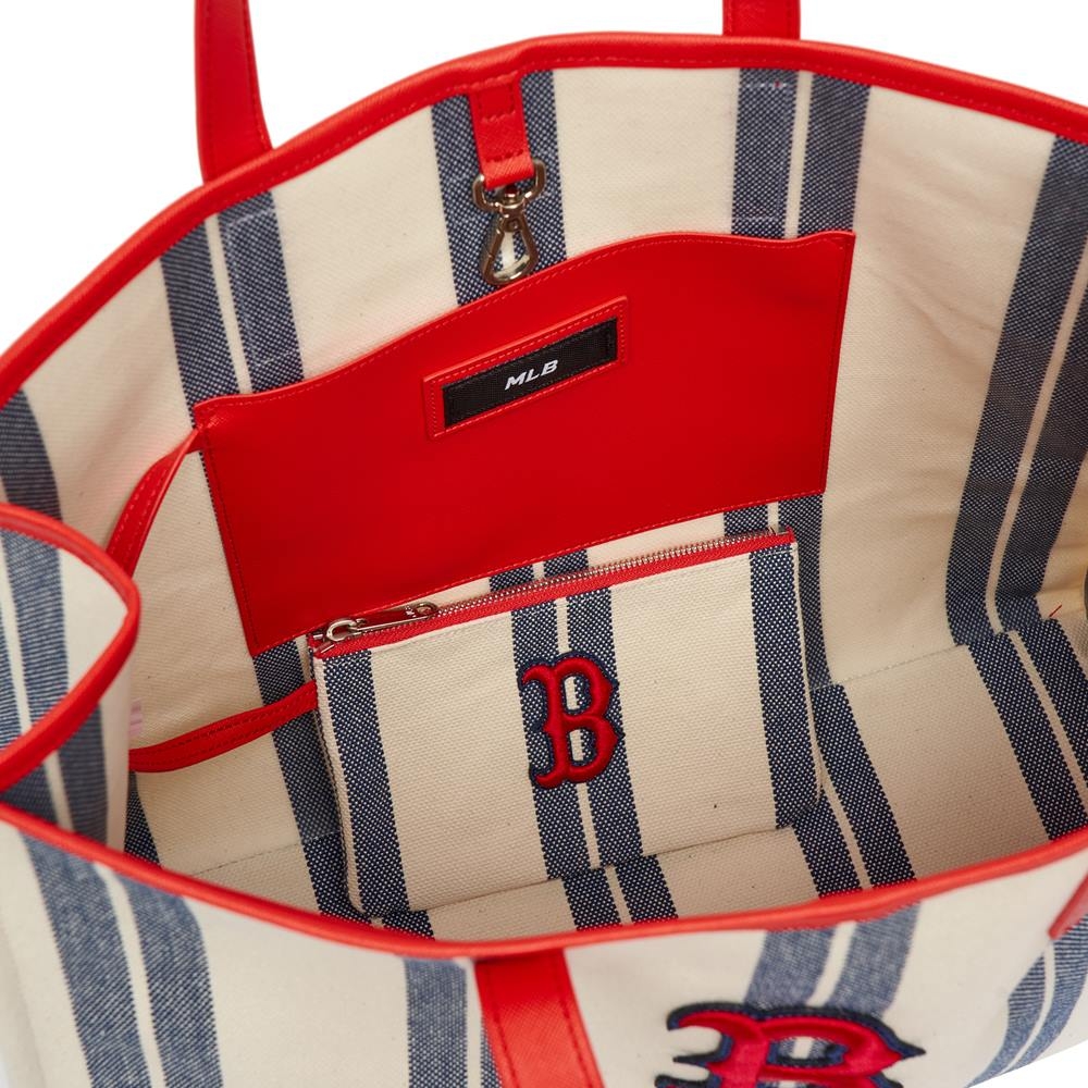 Túi MLB Ethnic Stripe Tote Bag Boston Red Sox L.Navy
