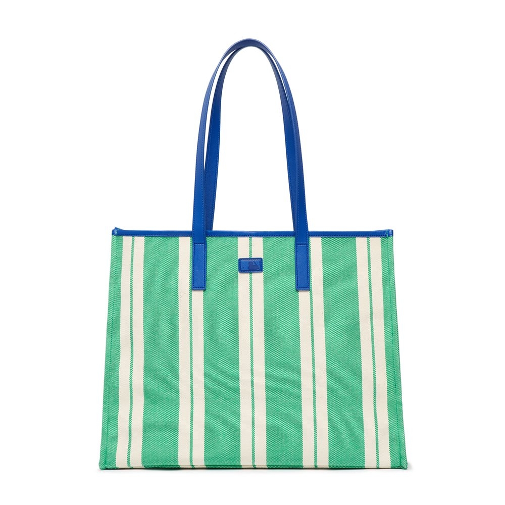Túi MLB Ethnic Stripe Tote Bag LA Dodgers Mint