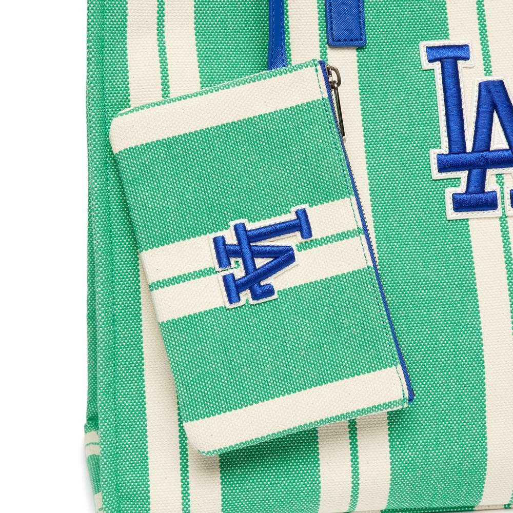 Túi MLB Ethnic Stripe Tote Bag LA Dodgers Mint