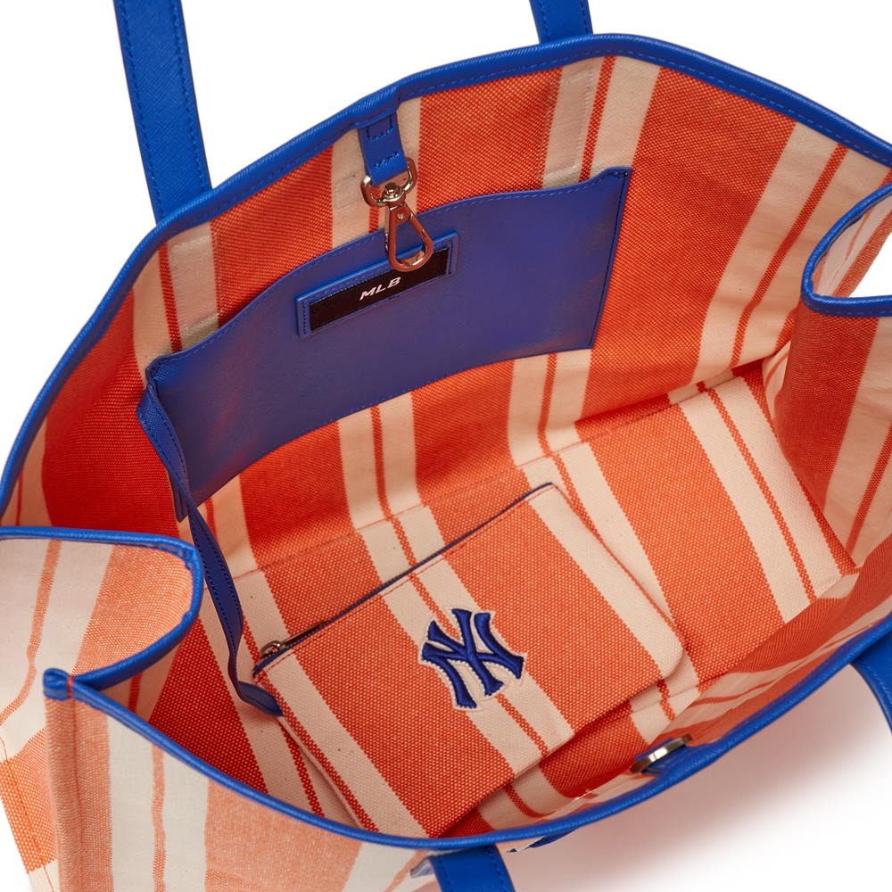 Túi MLB Ethnic Stripe Tote Bag New York Yankees L.Orange