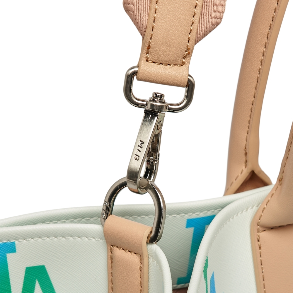 Túi MLB Gardient Monogram Coated Canvas Large Tote LA Dodgers L.Green