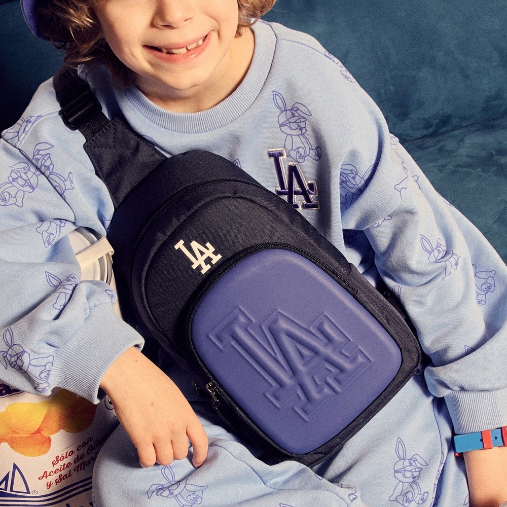 Túi MLB [KIDS] Basic Stamp Sling Bag LA Dodgers Navy