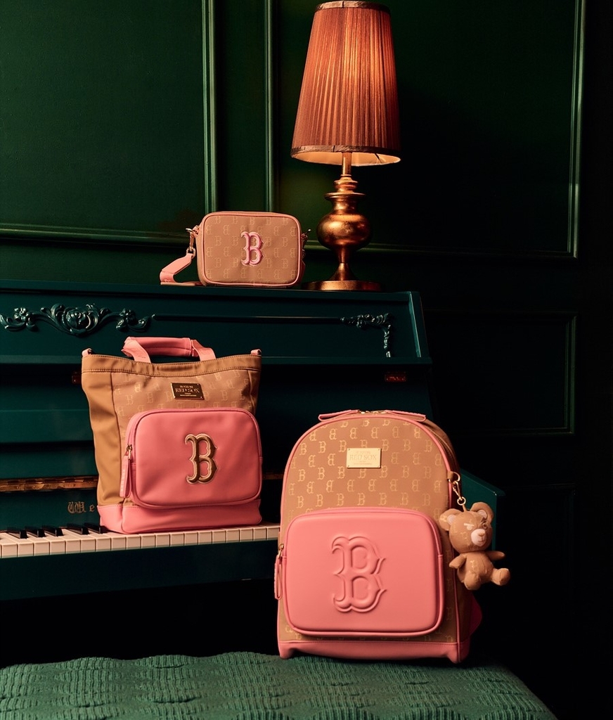 Túi MLB [KIDS] Classic Monogram Jacquard Camera Bag Boston Red Sox Gold