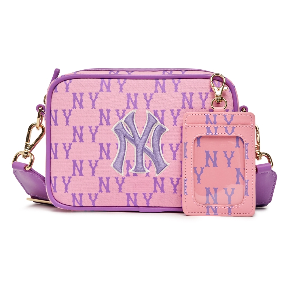 Túi MLB [KIDS] Classic Monogram Jacquard Camera Bag New York Yankees Pink