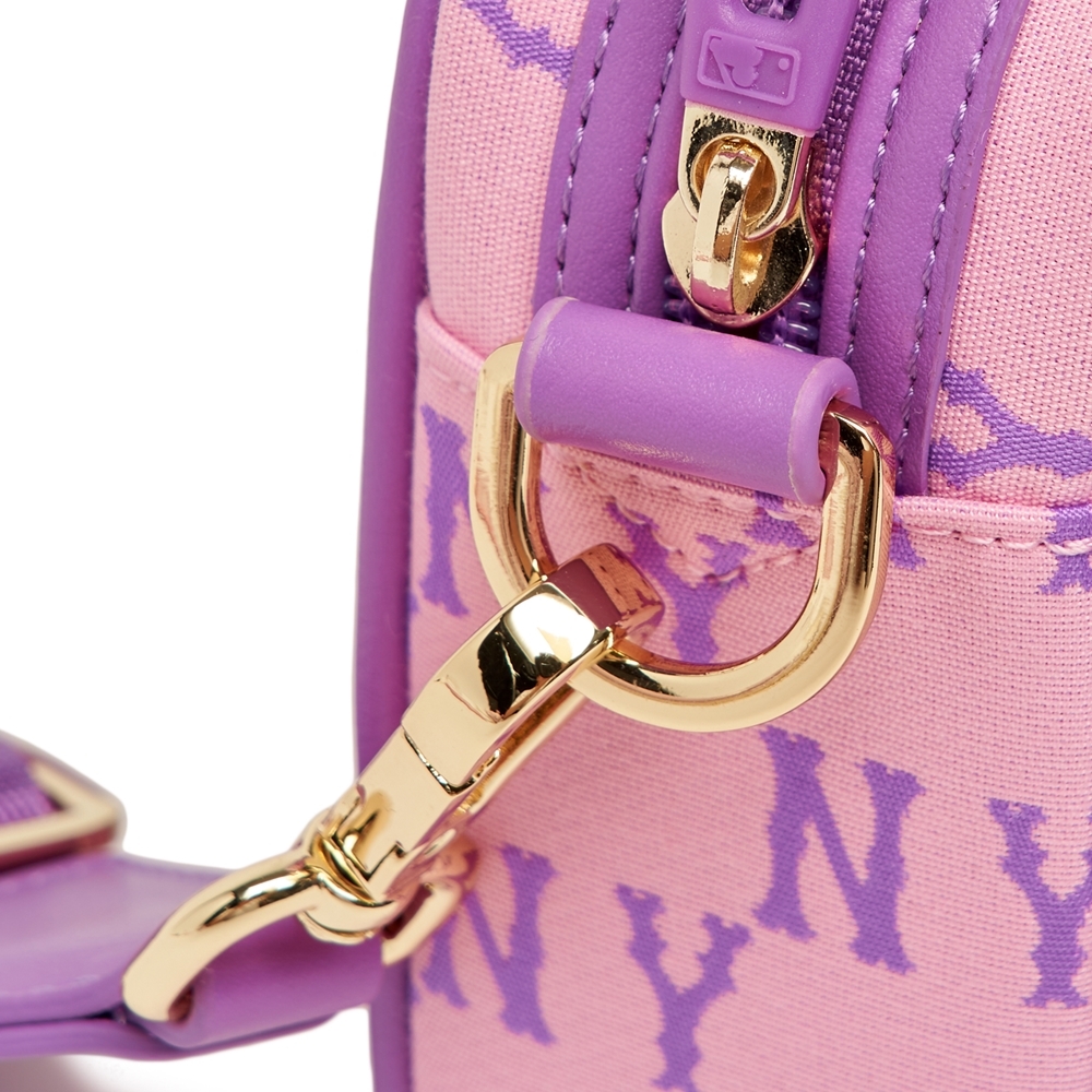 Túi MLB [KIDS] Classic Monogram Jacquard Camera Bag New York Yankees Pink