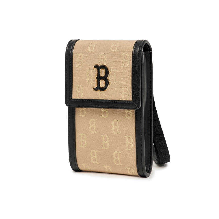 Túi MLB [KIDS] Classic Monogram Jacquard Cell Phone Bag Boston Red Sox Gold