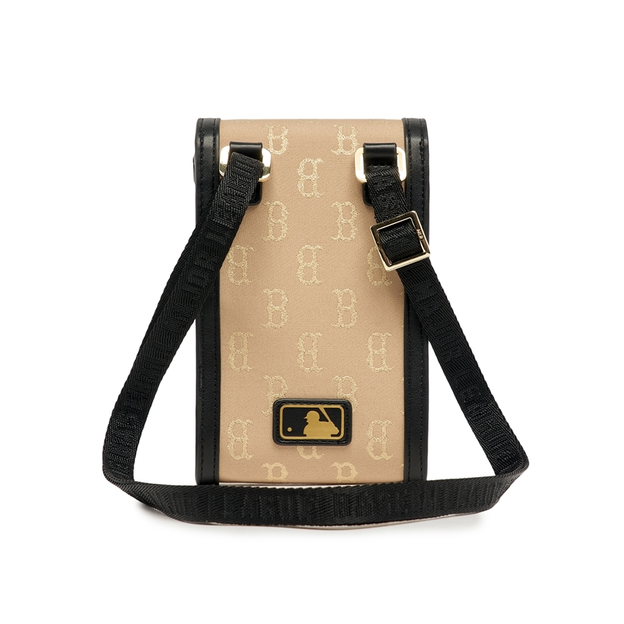 Túi MLB [KIDS] Classic Monogram Jacquard Cell Phone Bag Boston Red Sox Gold