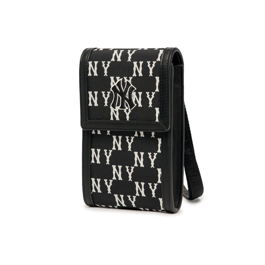 Túi MLB [KIDS] Classic Monogram Jacquard Cell Phone Bag New York Yankees Black