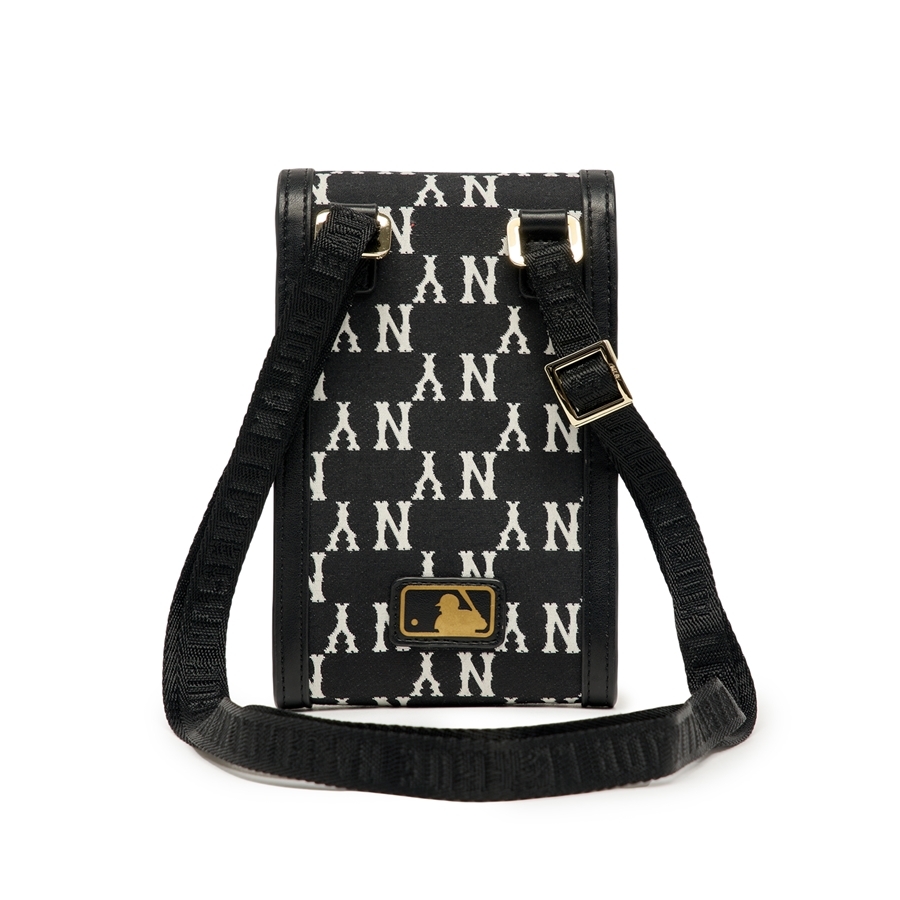 Túi MLB [KIDS] Classic Monogram Jacquard Cell Phone Bag New York Yankees Black