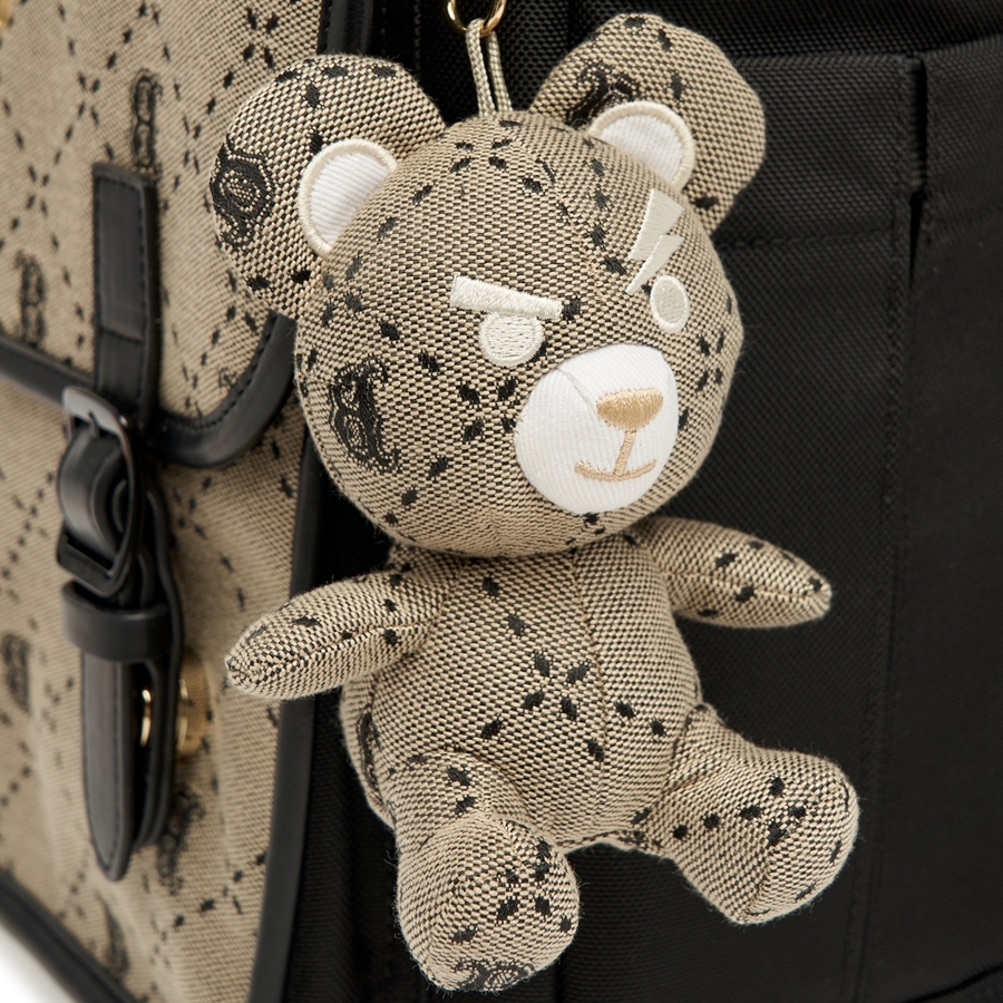 Balo MLB [KIDS] Diamond Monogram Backpack Boston Red Sox D.Beige