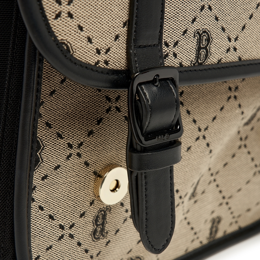 Balo MLB [KIDS] Diamond Monogram Backpack Boston Red Sox D.Beige