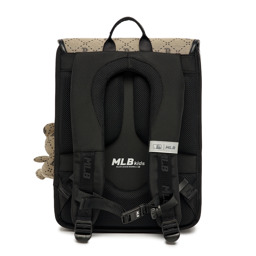 Balo MLB [KIDS] Diamond Monogram Backpack Boston Red Sox D.Beige