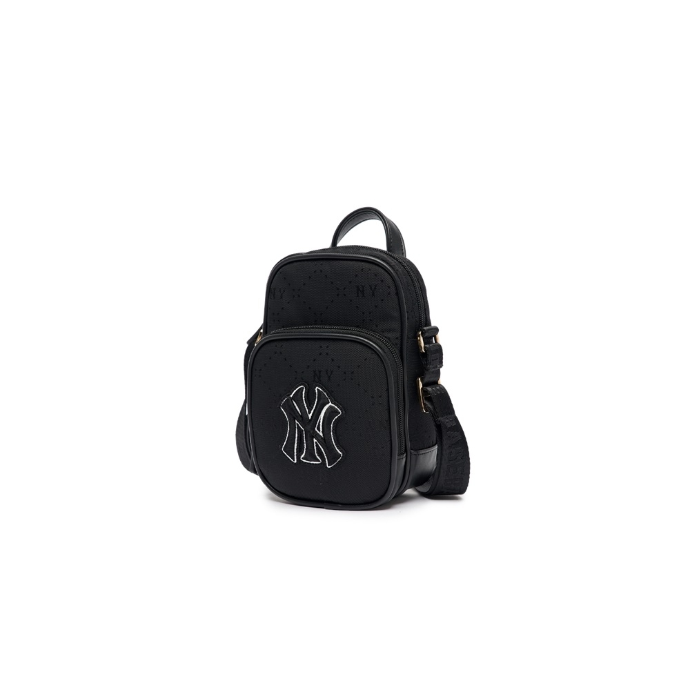 Túi MLB [KIDS] Diamond Monogram Ton Tone Phone Bag New York Yankees Black