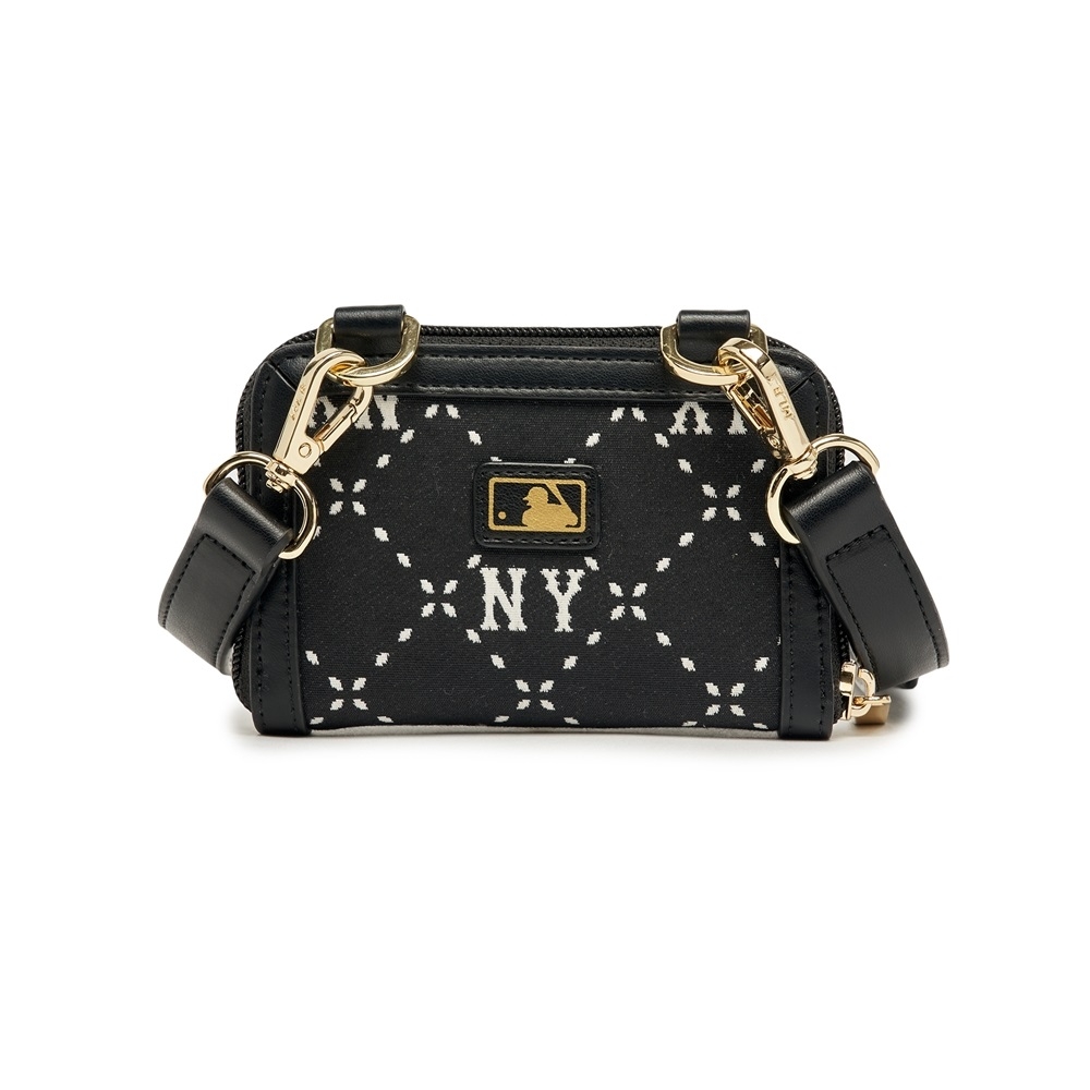 Túi MLB [KIDS] Diamond Monogram Wallet Crossbody New York Yankees Black