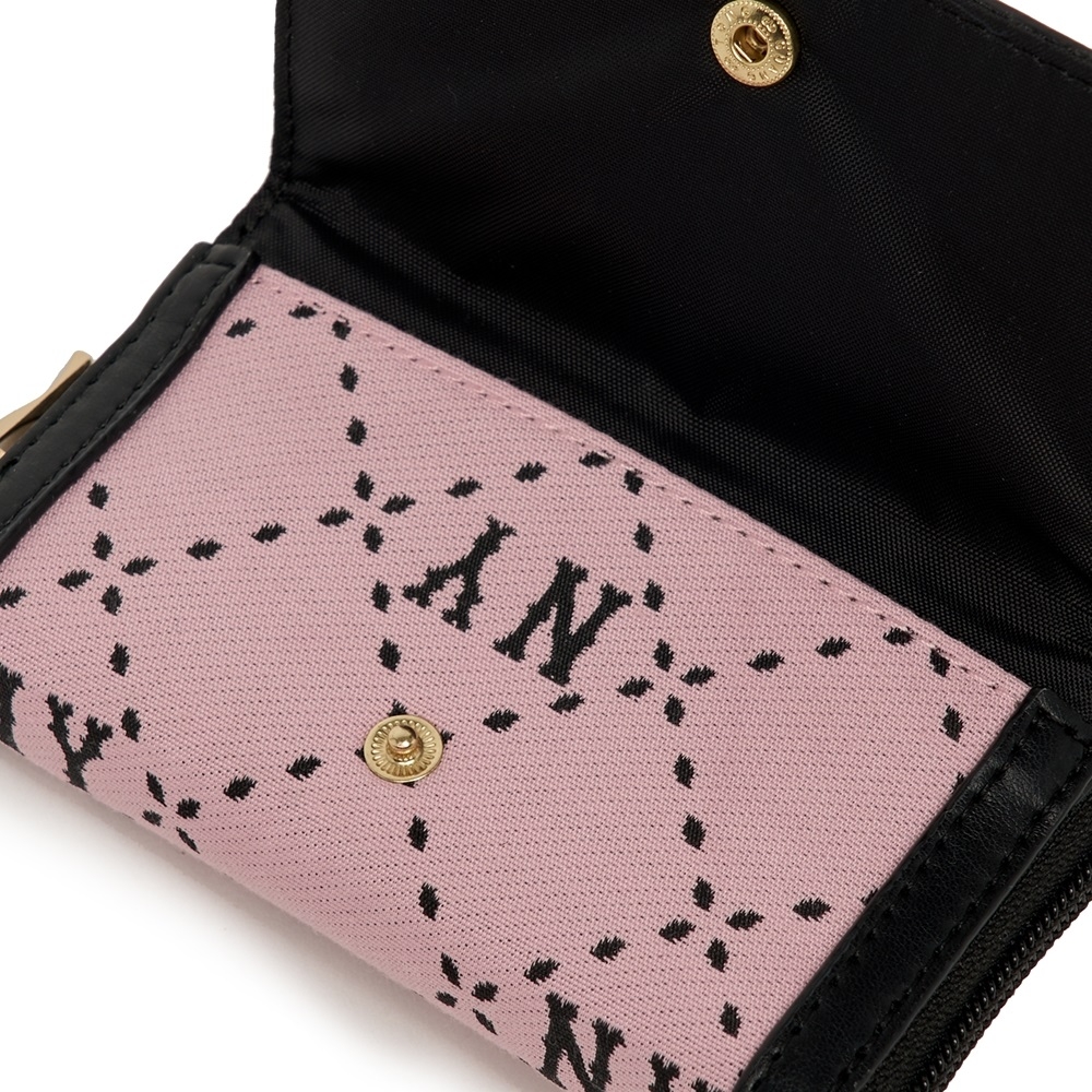 Túi MLB [KIDS] Diamond Monogram Wallet Crossbody New York Yankees Pink